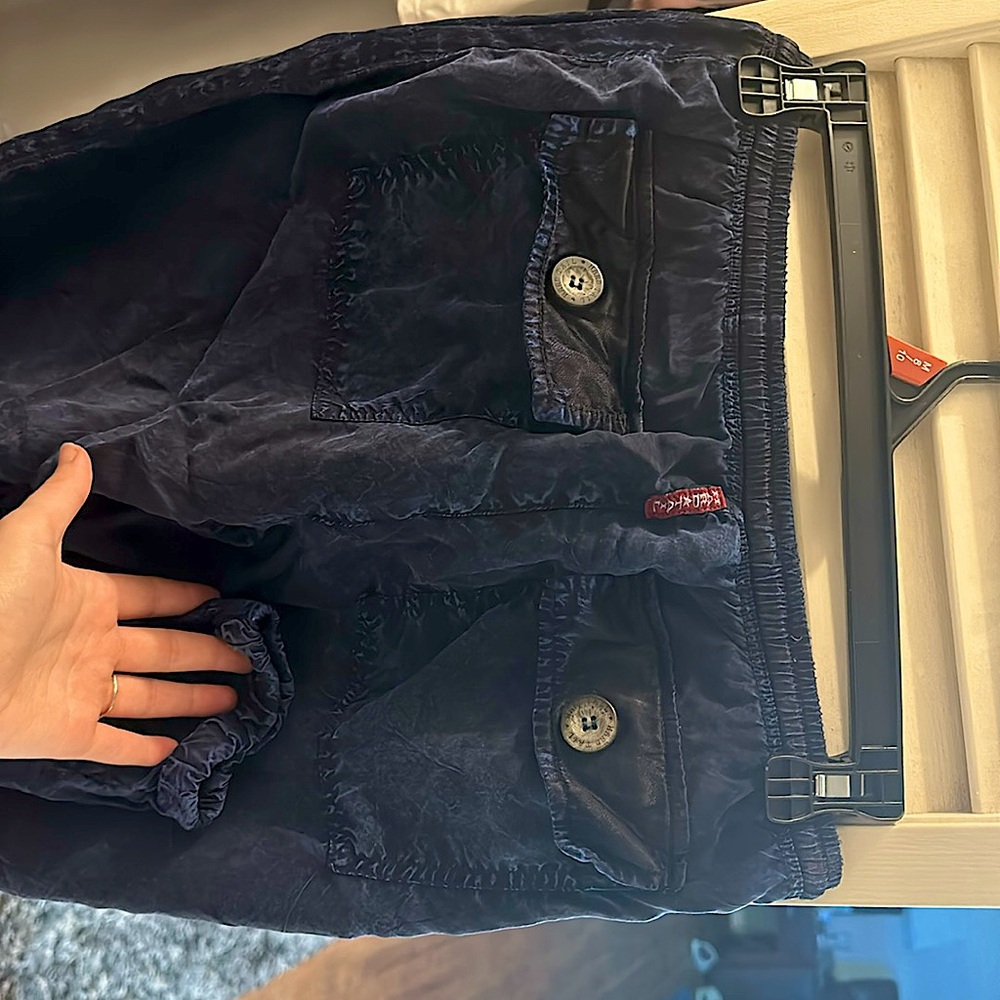 Hard tail denim wash cargo joggers & jacket matching set
